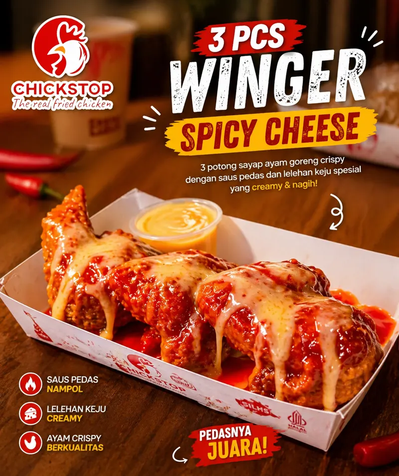 3 Winger Spicy Cheese