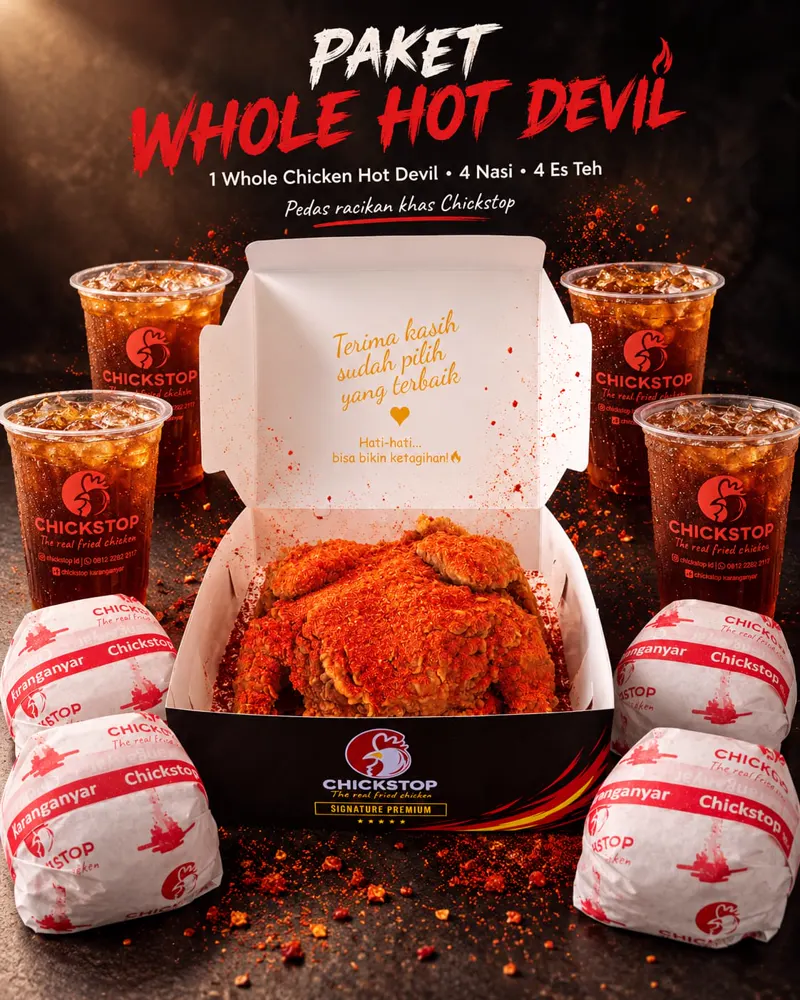 Hot Devil Whole Chicken Paket